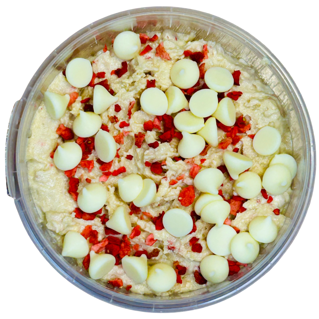 White Chocolate & Raspberry Cookie Dough 250g Tub