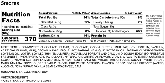 S'mores Cookie Dough 250g Tub