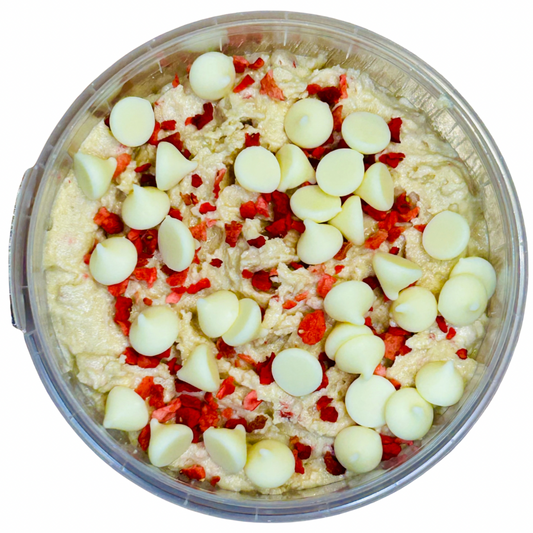 White Chocolate & Raspberry Cookie Dough 250g Tub